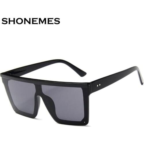 Vintage Oversized Sunglasses Square Men Women Big Frame Design Shades Female Flat Top Rivet Eyewear Retro Sun Glasses