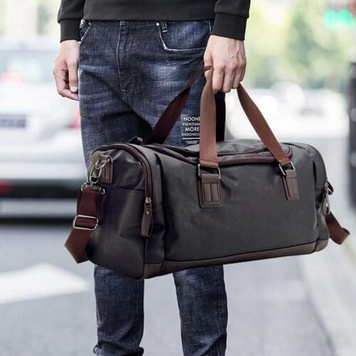 Gym Bags Sport Men Fitness Gadgets PU Leather Duffel Gym Sac Crossbody Bags Sport Athletic Bag Handbag Travel Gym Bagpack