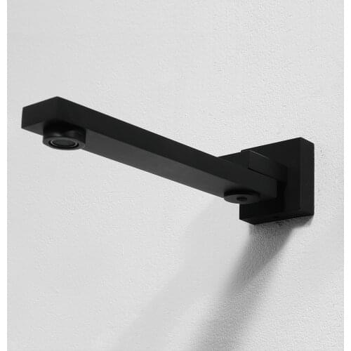 Solid Bass Wall Outlet Wall Mounted Shower Spout Bath Tub Shower Mixer Faucet Spout Filler 180 degree Folding