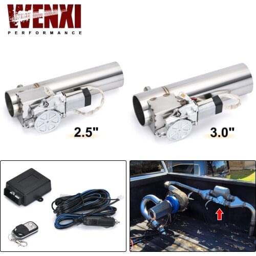 Universal 2.5'' or 3'' Exhaust Pipe Electric I Pipe Cutout with Remote Control Wholesale Valve For Jeep Wrangler
