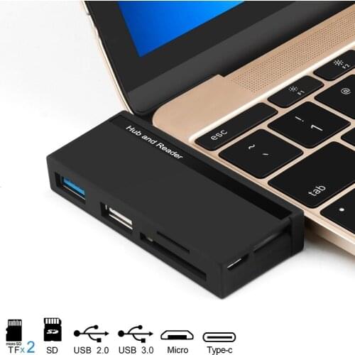 USB 2.0 USB 3.0 Hub Adapter SD TF Card Reader for Surface Pro 3/ Surface Pro 4 Tablet PC Type c Hub