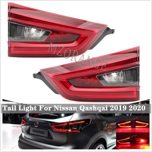 1 Pair Inner Led Rear Tail light For Nissan Qashqai 2019 2020 Stop Brake Fog Lamp Rear turn signal light Car Parts Accessories