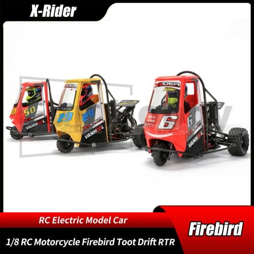 X-Rider 1/8 Remote Control Motorcycle Firebird Toot Drift Tricycle Three Bungee Adult Toy Car RTR