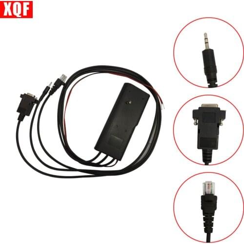XQF 10PCS 3in1 RIB-Less Programming Cable for Motorola GP88 GP300 P110 GP2000 CP040 GM300 Two Way Radio