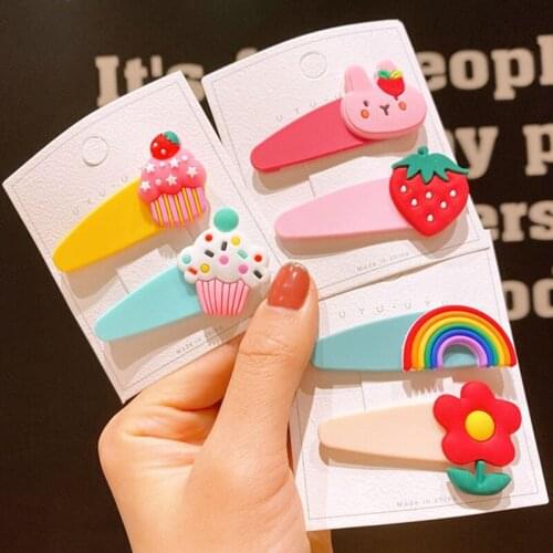 Childrens headwear female baby bangs clip girls hairpin clip cartoon BB clip set side clip hairpin hair accessories