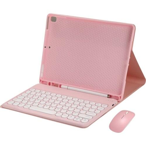 Protective Case for iPad Air 4 10.9 Inch 2020 Tablet with Mouse Removable Wireless Bluetooth Keyboard Case