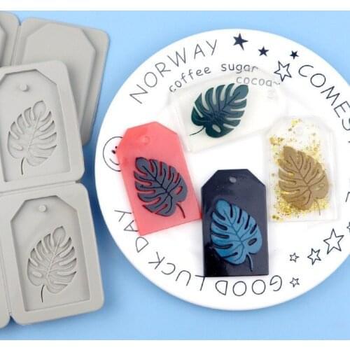 4 Rectangular Leaf Silicone Wax Molds Aromatherapy Wax Molds DIY Household Baking Tools Silicone Mold