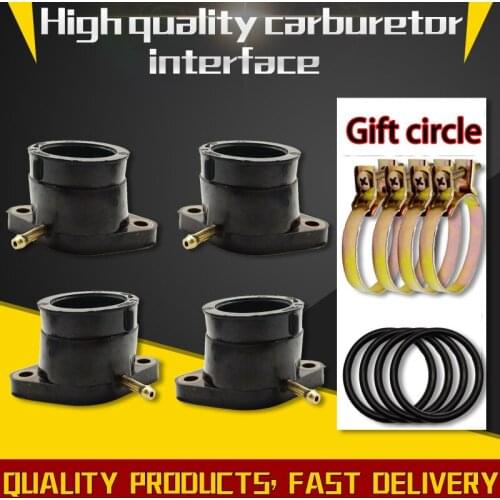 4Pcs Motorcycle Parts Carburetor Interface For Yamaha XJR400 XJR 400 Carburetor Pad Plastic Intake Outlet Carburetor Glue