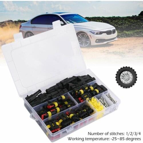 408pcs/33 Set 1-4 Poles Waterproof Cable Connection Truck Harness Car Wire Connector Plugs 300V 12A Cable Accessories