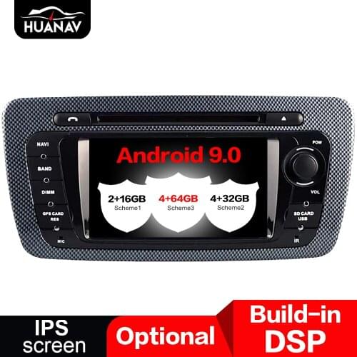 DSP Car DVD Player Navigation GPS Android 9.0 For Seat Ibiza 2009-2015 Auto radio stereo multimedia player head unit recorder
