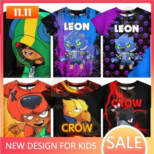Spike Nita Bear Childrens Wear Shooting Game 3d Swearshirt Boys Girls Tops Kids T-shirt Browlerss Shark Leon T-shirts Clothes