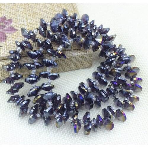 Hot sale 140pcs 4*8mm multicolor crystal glass bicone spacers beads for jewelry making fashion diy findings accessories B2858