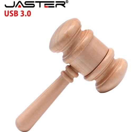 JASTER Maple Wooden hammer usb flash drive pen drive 4GB 8GB 16GB 32GB maple pen drive usb 3.0