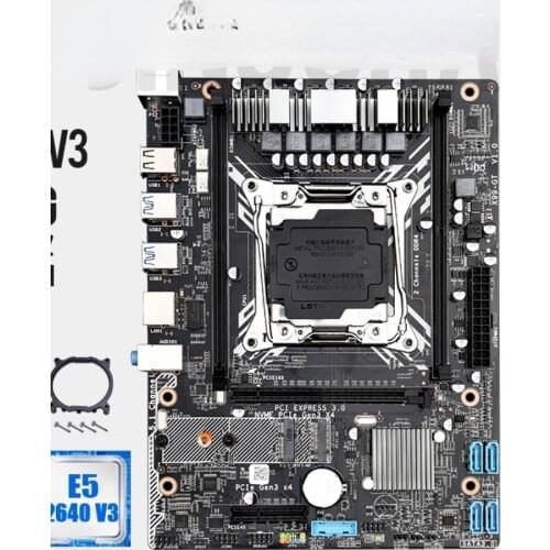 X99 GT Motherboard LGA 2011-V3 Set Boost 2-Channel Kit With Xeon E5 2640 V3 DDR4 8GB 2133MHZ ECC REG Memory Combo