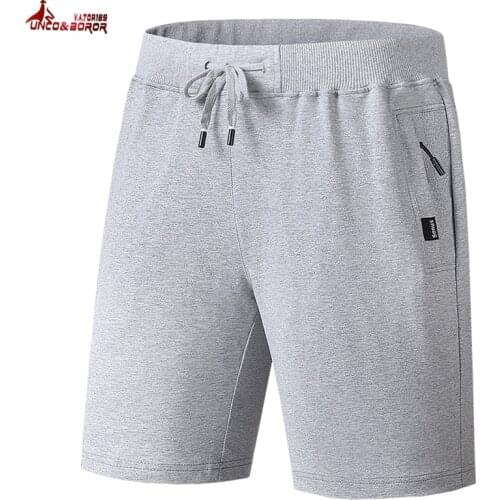 Mens Shorts Summer Casual 95% Cotton Boardshort Bermudas Drawstring Elastic Waist Sports Basketball Running Shorts Men Clothing