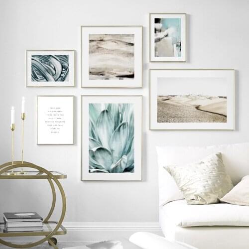 Wall Art Canvas Painting Aloe Desert Abstract Oil Painting Nordic Posters And Prints Wall Pictures For Living Room Decoration