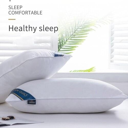 New 48*74cm White Alternative Pillow 5 Star Hotel Pillow Microfiber Fabric Bedding Neck Health Washable Soft Pillows for Bedding