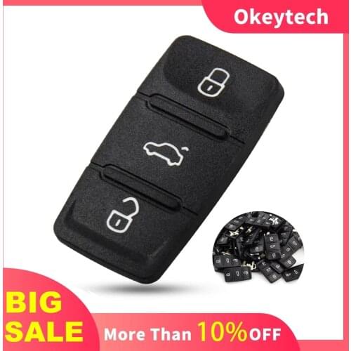 OkeyTech For V W Golf Skoda Octavia Seat Leon Lbiza Altea Key Shell Replacement Repair 3 Button Car Key Pad
