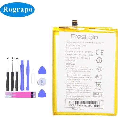Original 5000mAh PSP5510 DUO Replacement Battery For Prestigio Muze C5 PSP5510DUO Bateria Cell Mobile Phone Batteries