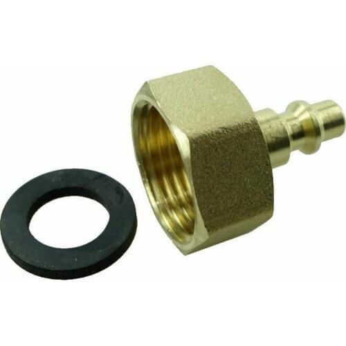 Winterize Sprinkler Air Compressor Quick-connect to Female Garden Faucet Fitting