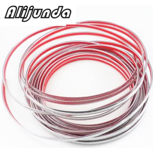 Car-styling 10mmx15m DIY Car decoration Chrome Strip sticker for Honda CRV Accord Odeysey Crosstour FIT Jazz City Civic JADE Cri