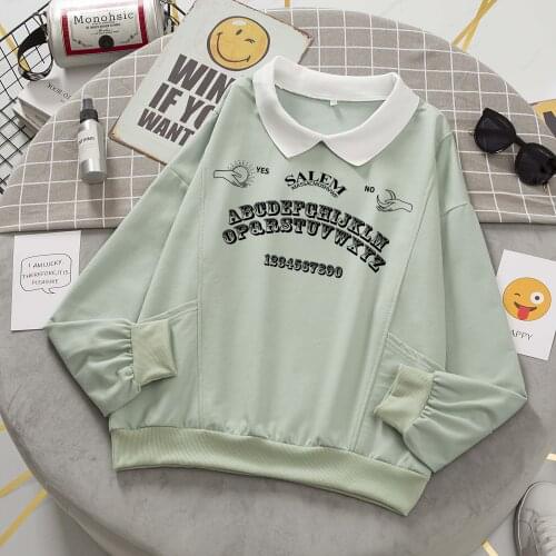 Oversized Harajuku Sun and Moon Hoodie Cotton Sweatshirts for Petite Women 90s Aesthetic Jogging Sweet Pullovers Teen Girls Tops
