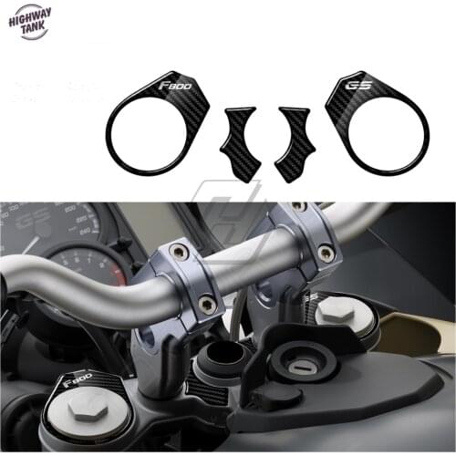 3D Carbon-look Upper Triple Yoke Defender Case for BMW Motorrad F800GS 2008-2018