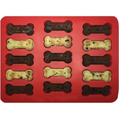 Fun Lovely Biscuit Cake Mold Puppy Paw & Bone Shape Kitchen Multifunctional Silicone Baking Pastry Deserts Cookies Mould