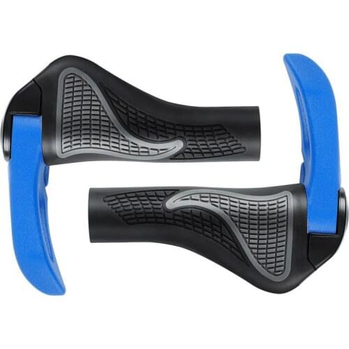 1Pair Cycling Handlebar Casing Cover Sheath Non-slip Rubber Bicycle Grips Bar Ends Bike Parts Shock Absorption 4Colors