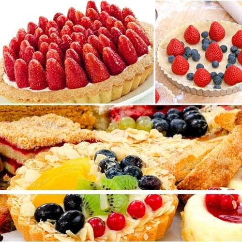 1 Pcs Mini Pie Muffin Cupcake Pans Non-Stick Tart Quiche Flan Pan Molds Pie Pizza Cake Mold Loose Bottom Round Bakeware NEW