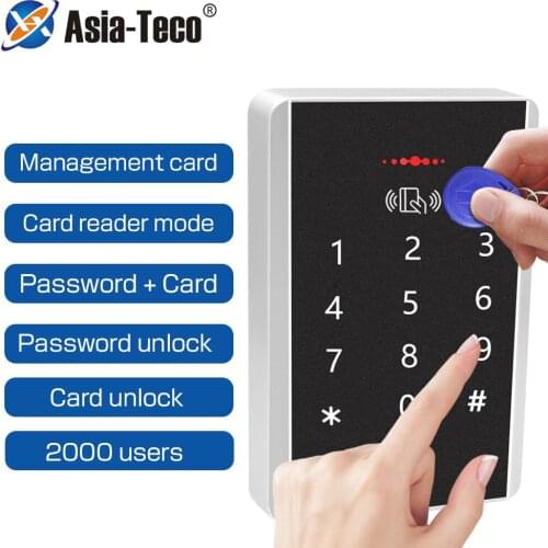 2000 users RFID 125Khz Access Control Digital Panel Keypad Card Reader Door Lock System Standalone Access Controller