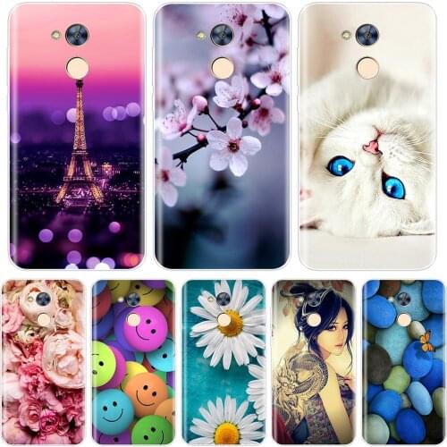 Phone Case For Huawei Honor 4C 5C 6C 6A Pro Soft Silicone TPU Cute Cat Painted Back Cover For Huawei Honor 4X 5A 5X 6 6X 5C Case