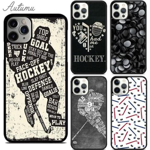 Hockey Ice Rink Burning Hockey Phone Case for iPhone 11 12 Pro Max mini X XR XS SE 2020 5 6S 7 8 Plus Samsung S9 S10 Cover shell