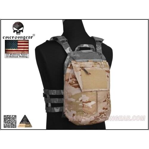 Emersongear Pouch Zip-ON Panel FOR AVS JPC2.0 CPC Tactical Vest Pouch Multicam Arid EM8348