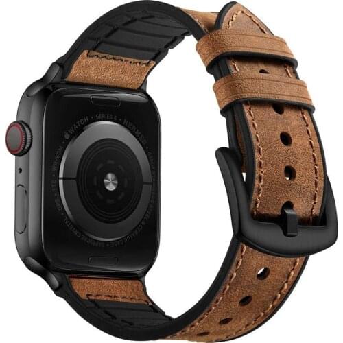 Correas for apple watch band 5 Leather loop strap bracelet cinturino for iWatch i watch band series 4 44 mm 42 mm strap armband