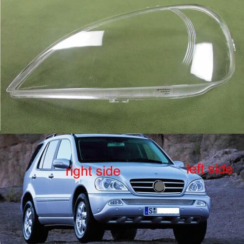 For Mercedes-Benz W163 ML320 ML350 ML500 Headlights Transparent Headlights Transparent Cover Lampshdade Headlamp Shell