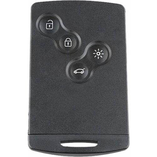 For Renault Megane 4-button Smart Car Key Shell Remote Control Case