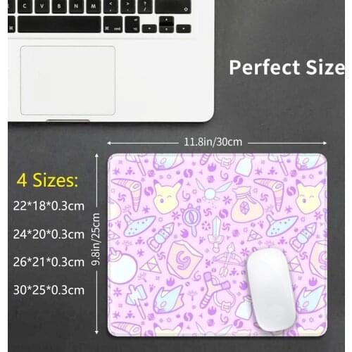 Doodlez ( Pink Pastel Ver. ) Mouse Pad DIY Print Legend Nintendo Legend Of Link Items