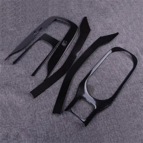 DWCX 5pcs Stainless Steel Inner Gear Panel Water Cup Holder Cover Trim Frame Fit For Toyota Corolla Hatchback 2019 2020