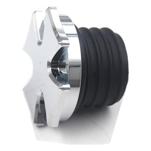 Chrome Black Cross Gas Cap Fuel Oil Tank Cover Contrast For Harley Blackline Breakout Dyna Fatboy XL1200 883 96-UP