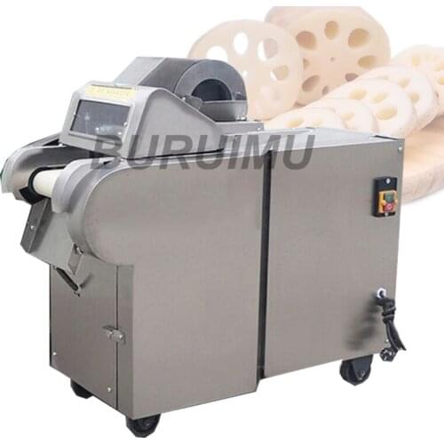 Commercial Vegetable Cutter Electric Stainless Steel Fruit Slicer Carrot Shred Cutting Maker