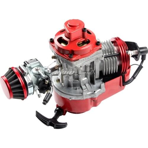 49cc Manual Racing Engine Red For Mini Pocket Mini Moto Motorbike Air Cooled ATV Dirt Bike Quad