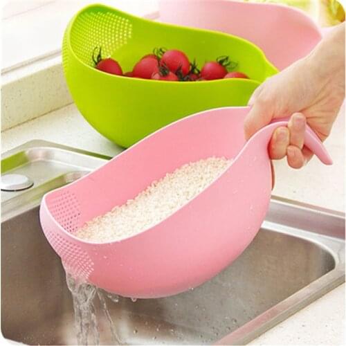 Fruit Vegetable Washing Kitchen Accessories Fruit Bowl Filter Clean Plastic Colander Strainer Kitchen Gadgets Home Decor Tools