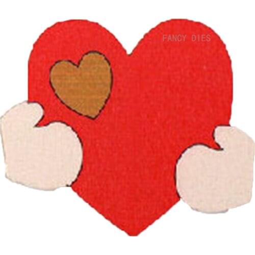 2021 New Holding love Cutting Die Mold Diy Scrapbook Decoration Wooden Knife Mould Suitable For Fustelle