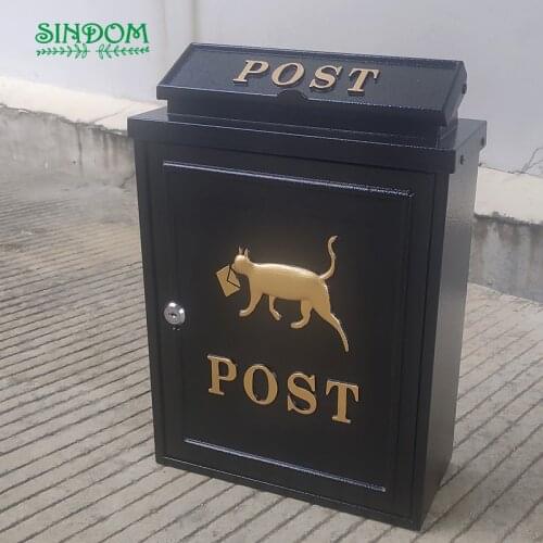 New Design Rust Protection Decor Metal Apartment Building Mailbox