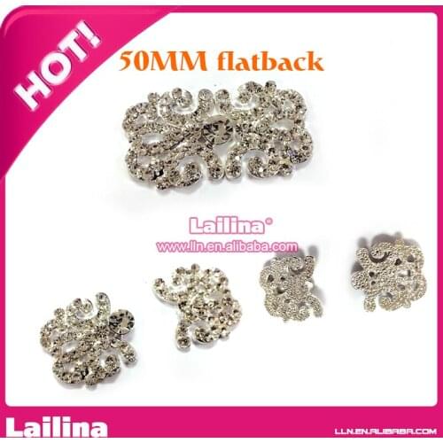One pair Cute Trendy Handmade Metal Rhinestone Pearl Button Clear Artificial Alloy Crystal Flatback Wedding Buttons