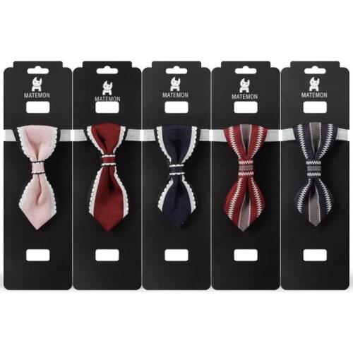 Pet Collars With Bells Adjustable Soft Oxford Puppy Collars Gentleman Tie Necklace Collar For Little Pet Dogs Cat