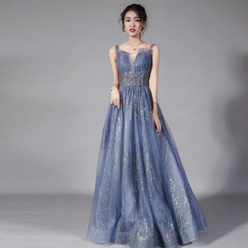 Sexy Lady Elegant Formal Party Dress Cheongsam Spaghetti Strap Chinese Dresses Noble Mesh Long Bling Qipao Vestidos De Festa