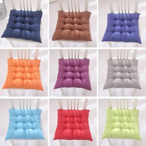 Chair Cushion Mat Pad Comfortable Seat Cushion Pad 40x40cm Home Decor Throw Pillow Floor Cushions Solid Color Thick Cushion