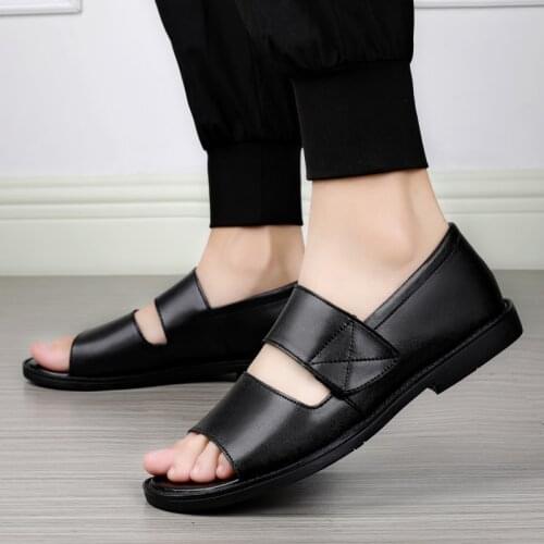 Sandals Men Summer Fashion Beach Shoes Newgenuine Letter Casual Outdoor Fashion Vietnam Sports Beach Sandals Men sandalias